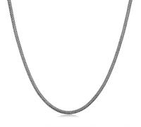 Kuzzoi Halsketten - Halskette Herren Basic Schlangenkette Oxidiert 925 - Gr. unisize - in Silber - für Damen
