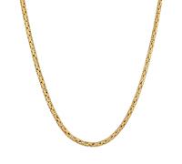 Kuzzoi Halsketten - Halskette Herren Knigskette Oxidiert 925 Sterling - Gr. unisize - in Gold - für Damen