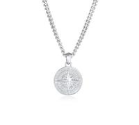 Kuzzoi Halsketten - Halskette Herren Panzerkette Kompass Cool Massiv 9 - Gr. unisize - in Silber - für Damen