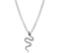 KUZZOI Halskette Herren Panzerkette Schlange Massiv in 925 Silber Herrenschmuck Kette Produkte (1.0 pieces)