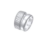 Kuzzoi Herrenringe Ring Set Silber, 2 Stück Bandringe poliert in 925 Sterling Silber, Silberringe für Männer im Basic und Casual Look, Silber Ring Set Herren, Ringgröße 62