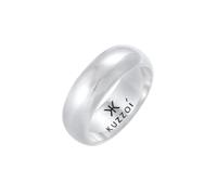 KUZZOI Herren Bandring Basic Breit Glatt Rund 925 Silber 66
