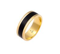 KUZZOI Herren Bandring Basic Geo Emaille Casual 925 Silber 66