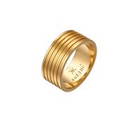 KUZZOI Herren Bandring Massiv Rillen 925 Silber 60