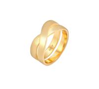 KUZZOI Herren Bandring Überkreuz Look 925 Silber 62