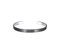 KUZZOI Herren Basic Bangle Matt 925 Silber 19