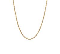 Kuzzoi Halsketten - Halskette Herren Basic Kordelkette Gedreht 925 Sil - Gr. unisize - in Gold - für Damen