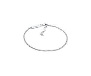 KUZZOI Herren Basic Panzerkette Fein 925 Silber silberfarben