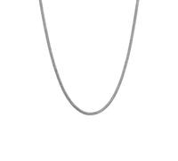 KUZZOI Herren Basic Schlangenkette Oxidiert 925 Silber 60