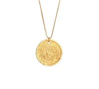 KUZZOI Herren Coin Vintage Antike Münze 925er Silber goldfarben