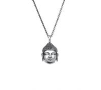 Kuzzoi Silberkette »Herren Anhänger Buddha Kopf Oxidiert 925 Silber«
