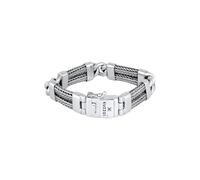 KUZZOI Herren Gliederarmband Schlangenkette 925 Silber 19