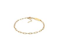 KUZZOI Herren Gliederkette Oval 925 Silber goldfarben