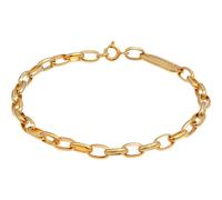 KUZZOI Herren Gliederkette Oval Massiv Basic 925 Silber 23