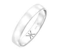 Kuzzoi Herren Gold Ring Verlobungsring aus 585 Weissgold Trauring poliert für den Mann in der Ringgröße 62