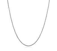 Kuzzoi Silberkette »Herren Kordelkette Gedreht Fein ca.2 mm 925 Silber«, Basic Kette, Schwarz
