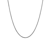 Kuzzoi Silberkette »Herren Kordelkette Gedreht Fein ca.2 mm 925 Silber«, Basic Kette, Schwarz