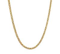 Halskette Herren Königskette Rund 925 Sterling Silber Kuzzoi Gold 5K694/40X001