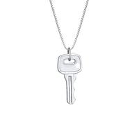 KUZZOI, Halskette Herren Venezianer Schlüssel Key 925 Silber in silber, für Herren Gr. 55 cm