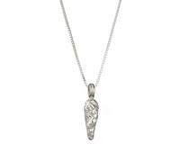 Kuzzoi Herren Halskette mit Tropfen Anhänger (17 mm) für den Mann in 925 Sterling Silber Herrenkette handgefertigt Länge: 55 cm
