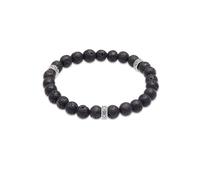 KUZZOI Armband Herren Lava Schwarz Vintage 925 Silber Oxidiert Herrenschmuck Produkte (1.0 pieces)