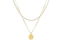 KUZZOI Herren Layer Figaro Venezianer Plättchen 925 Silber goldfarben