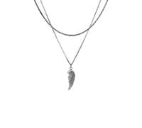 KUZZOI Halskette Damen schwarz, 50