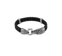 KUZZOI Herren Lederband Krokodil in 925 Sterling Silber 19