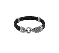 KUZZOI Herren Lederband Krokodil in 925 Sterling Silber 21