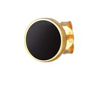 Kuzzoi Ohrringe Basic Kreis Geo Trend Emaille 925 Sterling Silber, gold Gold