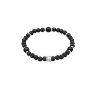 KUZZOI Herren Onyx Schwarz Vintage 925 Silber Oxidiert 19