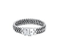 Kuzzoi Silber-Armband für Herren, Handgefertigtes Buddha Panzer-Armband aus 925er Sterling Silber, Luxuriös Mit Gravur, 15mm Breit, 60 g Schwer 35108-019