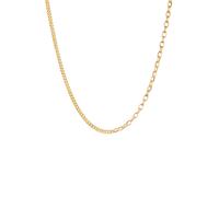 KUZZOI Herren Panzerkette Basic 925 Silber vergoldet 50