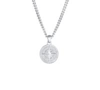 KUZZOI Herren Panzerkette Kompass Cool Massiv 925 Silber 50