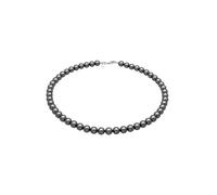 KUZZOI Herren Perlenkette 925 Silber, mit Perlen von Swarovski® 45