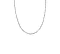 KUZZOÍ Halskette Herren Rundpanzer Massiv 925 Silber, silber Silber