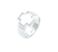 KUZZOI Herren Ring Kreuz, Siegelring silber, Größe 62, 6603844 Silber 62