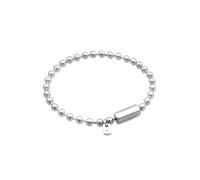 Kuzzoi Herren Silber Armband Kugelkette (4 mm) 925 Sterling Silber mit Zylinderverschluss für den Mann, Silberarmband Länge 23 cm