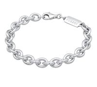 Armband KUZZOI "Herren Rundanker Massiv 925 Silber" Armbänder Gr. 21 cm, Silber 925 (Sterlingsilber), silberfarben (silber) Herren Armbänder Silber (75533129-21)