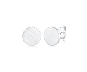 KUZZOI Herren Stecker Basic Geo Brushed Trend 925 Silber silberfarben