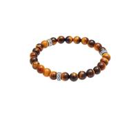 KUZZOI Herren Tigerauge Vintage 925 Silber Oxidiert 23