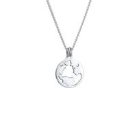 KUZZOI Herren Weltkugel Coin 925 Silber 55