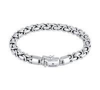 KUZZOI Herren Armband 'Twisted' silber, Größe 23, 4123383 Silber 23