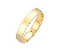 Kuzzoi Herrenring (4.5 mm) Handgefertigt, Bandring für Männer aus 925 Sterling Silber vergoldet, Ehering Verlobungsring Freundschaftsring, Basic Herren Ring poliert, Ringgröße 62, 0602911121_62