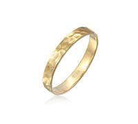 Kuzzoi Ring Bandring Herrenring Gehämmert 375Er Gelbgold, gold Gold