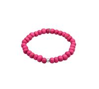 Kuzzoi Buddha Herren Armband elastisches aus Holz Perlen (8 mm) mit Beads aus 925 Sterling Silber Modischer Armschmuck für den Mann Länge 21 cm