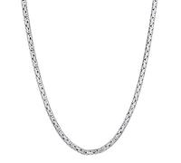 Kuzzoi Königskette für Herren aus 925 Silber massive Halskette ohne Anhänger (4 mm) Silberkette, Länge 50 cm