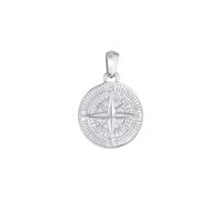 KUZZOI Kompass Cool Massiv 925 Silber silberfarben Herren