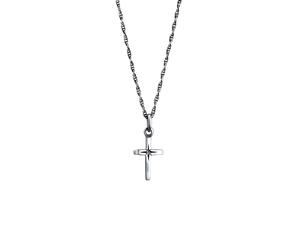 KUZZOI Kreuz Anhänger 925 Sterling Silber oxidiert 50 Herren