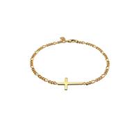 KUZZOI Kreuz Figarokette 925 Sterling Silber 19 Herren